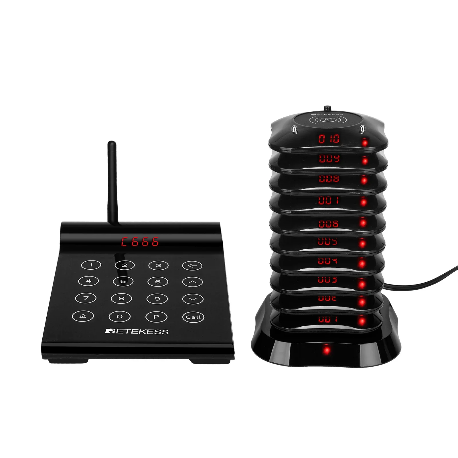 Беспроводная гостевая пейджинговая система FSK Пейджер для ресторана Зуммеры