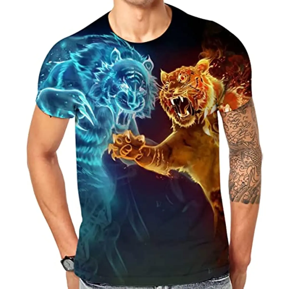 

Mens 3D Print T Shirt，Funny Cool Graphic Tees for Men