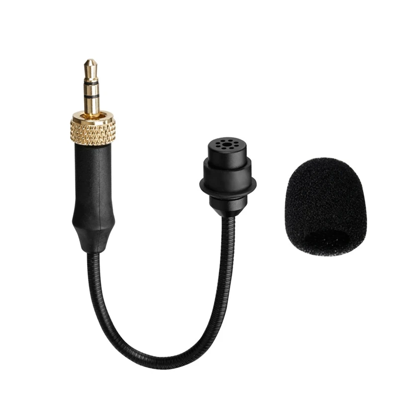 

FULL-BY-UM2 3.5Mm TRS Locking-Type Gooseneck Omnidirectional Flexible Audio Microphone For Wireless Lavalier Microphone