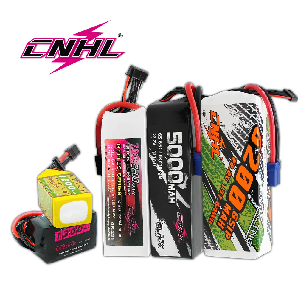 CNHL 4000mAh 6S 22.2V 65C Lipo EC5