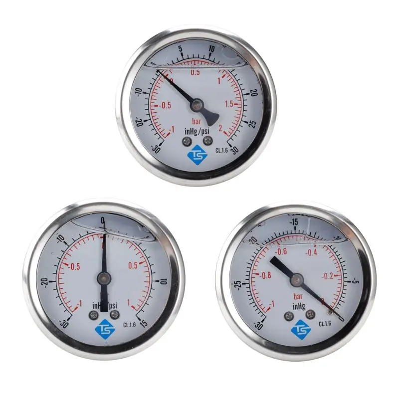 

Pressure Gauge with Metal Frame Dual Display Water Air Oil Gas Gauge 1/4 BSP