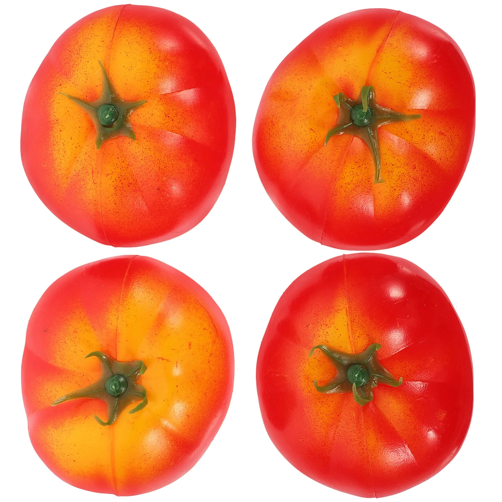 

4 Pcs Imitation Tomato Vegetable Props Fruit Plants Simulated Models Lifelike Fake Plastic Artificial Tomatoes Toddler Faux