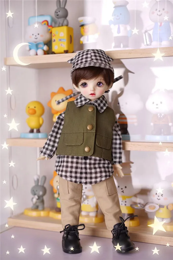 

BJD doll clothes suitable for 1-6 size cute doll tops multicolor vest doll accessories