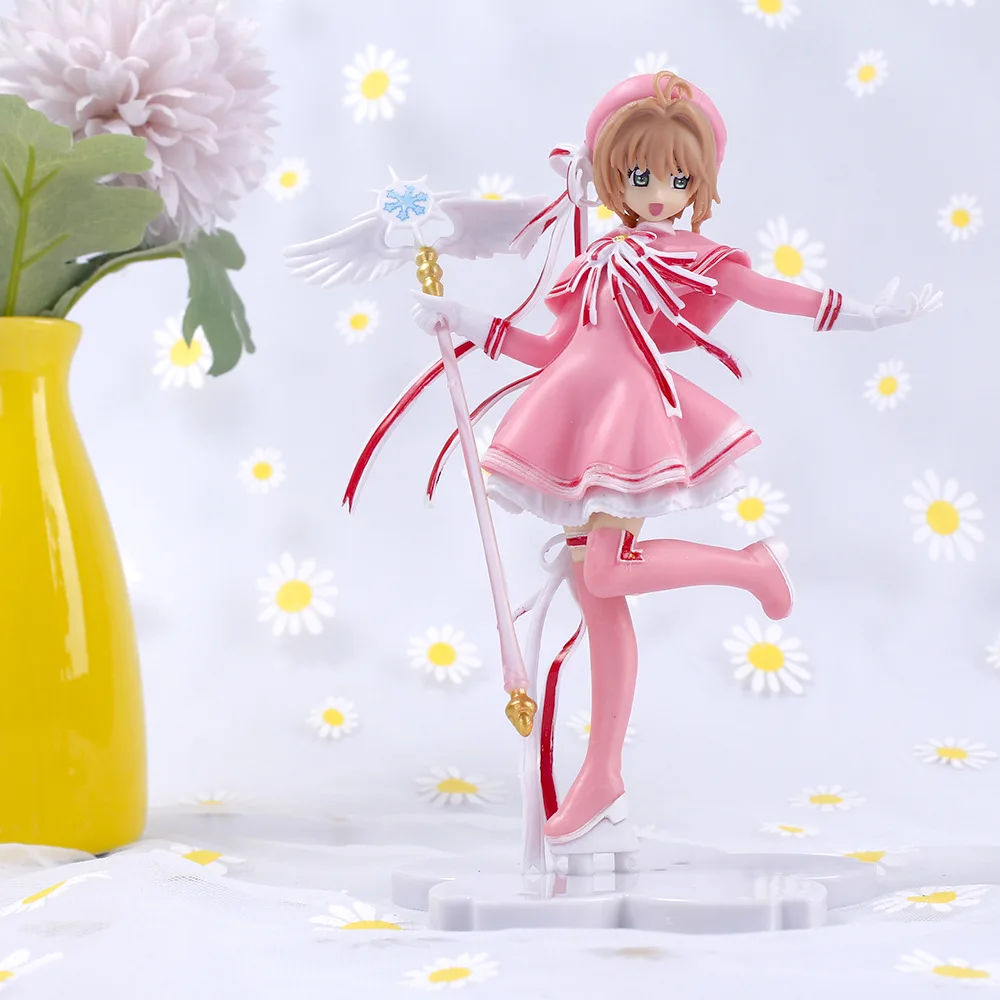 Японская аниме-фигурка 16 см карточка каптор КИНОМОТО Сакура кавайная