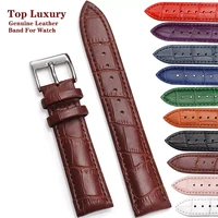 genuine leather watchbands 12141618202224 mm watch band strap steel pin buckle high quality wrist belt bracelet tool