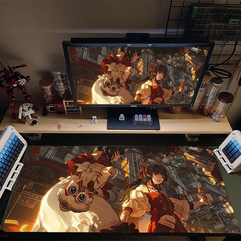 

Genshin Impact 90x40cm Large Mouse Pad Gaming Accessories PC Laptop Gamer Mousepad Anime Antislip non-skid laptop mouse pad mats