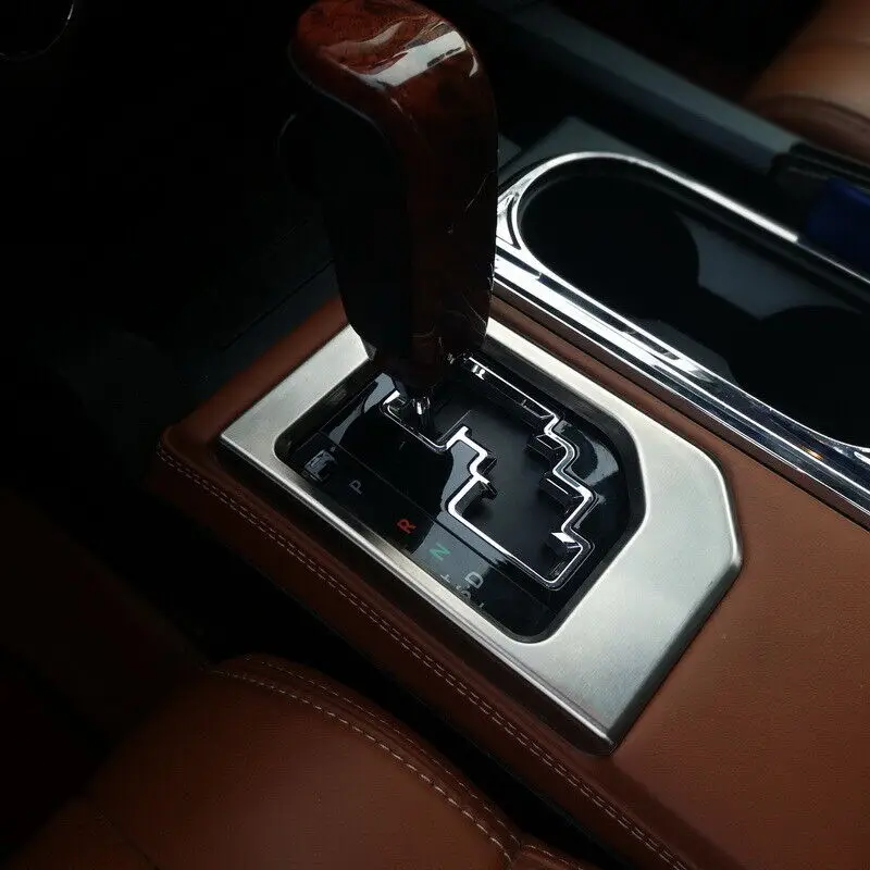 

Для Toyota Tundra 2014-2021, автомобильная панель переключения передач, рамка, ручка переключения передач, крышка, хромированный АБС, автомобильные на...