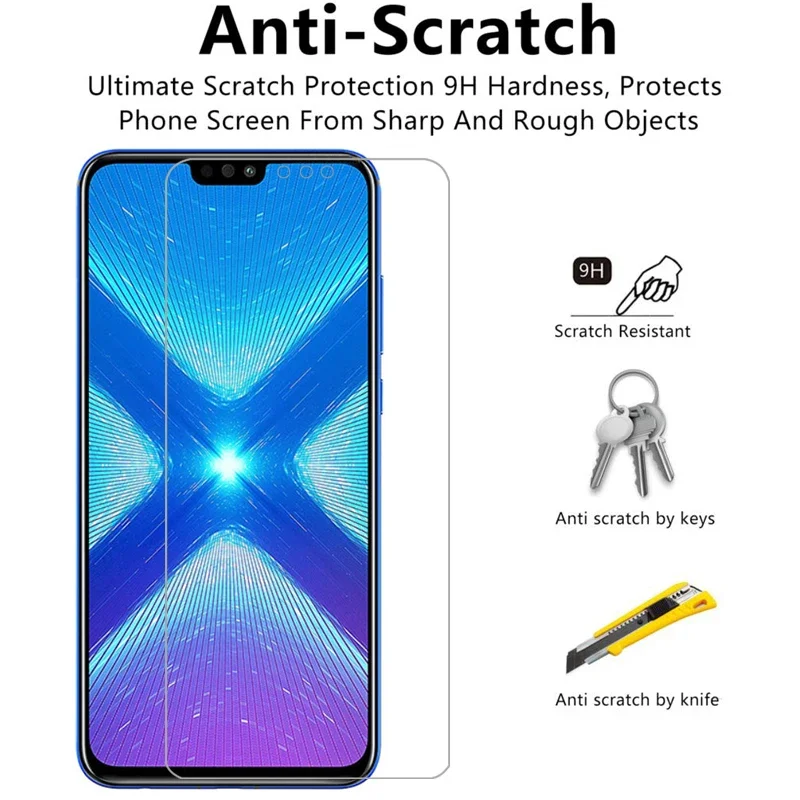 чехол для huawei Honor 8x защитная пленка экрана закаленное стекло на Honor8x x8 сумка