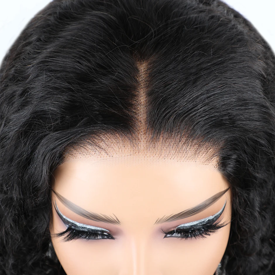 Yawawe волосы волнистые предварительно выщипанные без клея парик человеческие