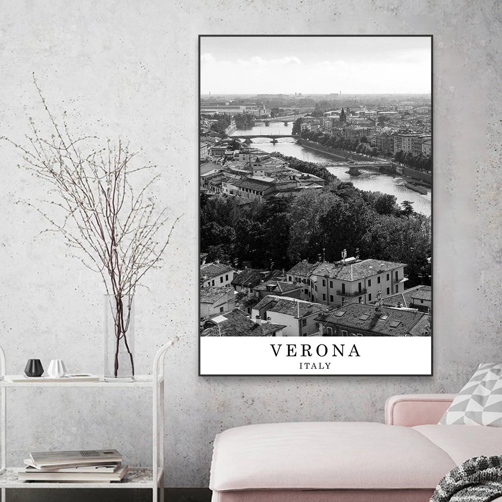 Постер для путешествий на итальянском стиле постер холсте с изображением