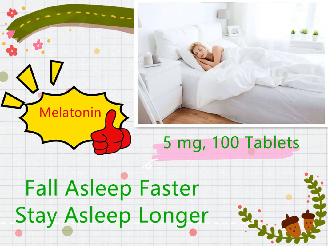 

2pcs Melatonin Fall Asleep Faster Time Release Extra Strength FREE SHIPPING