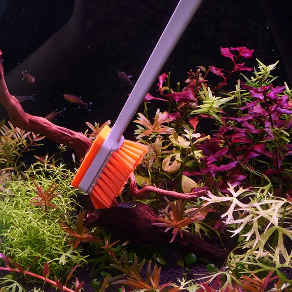 Щетка для аквариума 1 комплект удобный инструмент очистки мелких водорослей