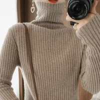 2022 women turtleneck sweaters autumn winter slim pullover women basic tops casual soft knitted sweater long sleeve warm jumper
