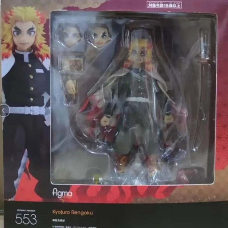 Фото Коллекционные аниме-фигурки Figma Demon Slayer: подвижные модели Камадо Танджиро, Иноске, Хашибира Кёджиро, Столп Пламени. Подарки. №5