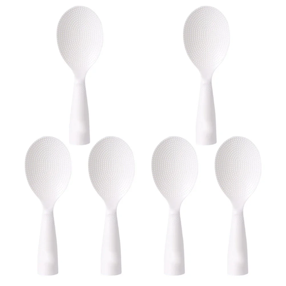 

6 Pcs Rice Spoon Kitchen Supplies Plastic Scooper Spatula Convenient Safe Reusable Paddle Wear-resistant