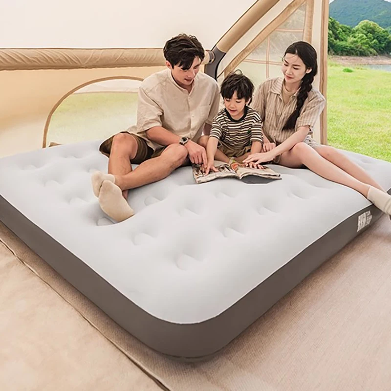 

Электрический семейный туристический насос, Королевский матрас, двойная надувная мебель для спальни