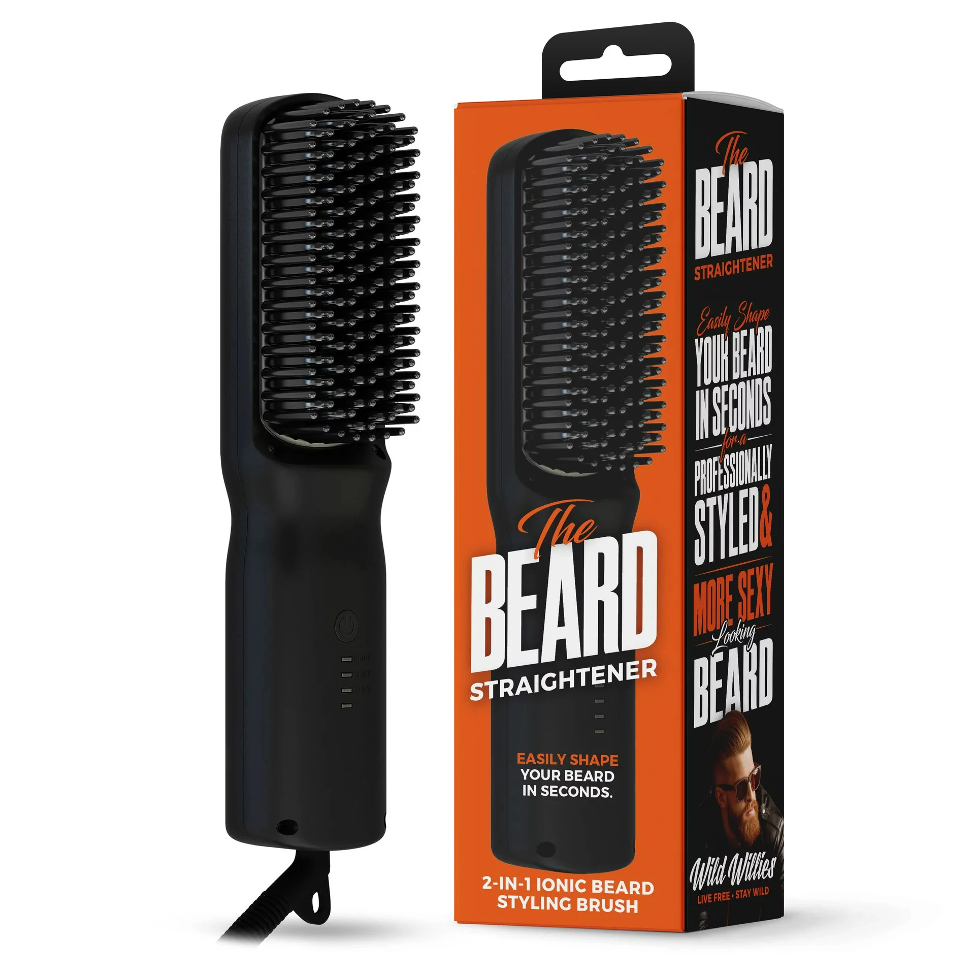 

Willie`s Beard Straightener, 2-in-1 Beard Straightening Brush