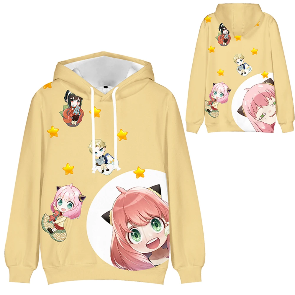 

SPY x FAMILY Cartoon Hoodie Spring Autumn New Long Sleeve Top Parent-Child Clothes Lovers' Wear Soft Keep-Warm Casual Clothes