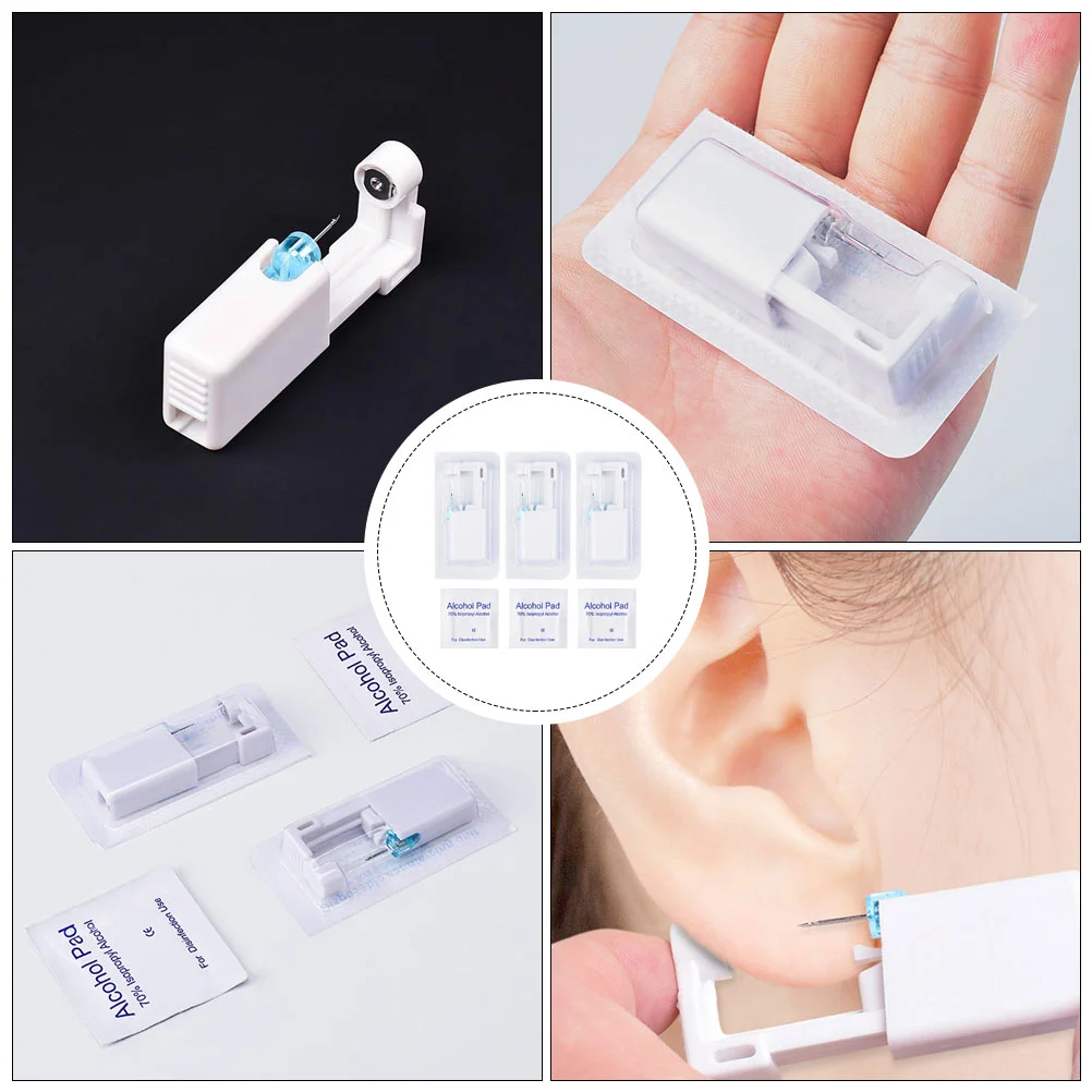 3 шт. комплект безопасности для пирсинга ушей пирсинг ногтей безболезненный
