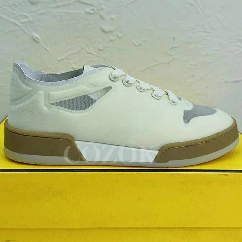 

Spring New Ladies Sneakers Breathable Comfortable Thick Bottom Women Loafers Round Head Lace-up Casual Skateboard Shoes