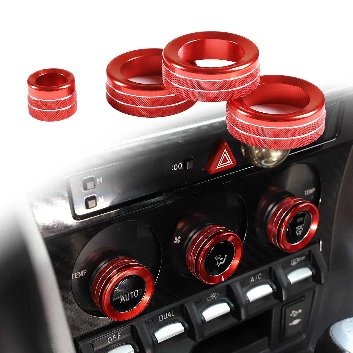 

Ручка из алюминиевого сплава для автомобильного кондиционера для Toyota 86/Subaru BRZ 2017-2020, ручка регулировки зеркала заднего вида, Аксессуары для автомобилей