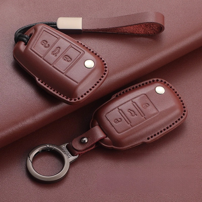 Чехол для автомобильного ключа из сплава брелок VW Volkswagen Golf 7 Mk7 Tiguan MK2 Seat Ateca Leon FR 2