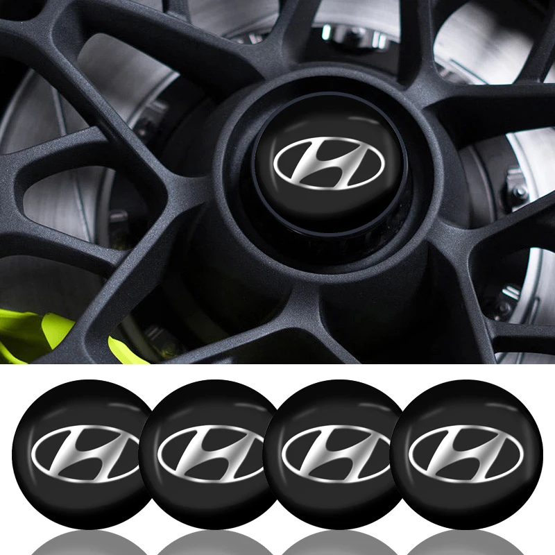 Наклейки на колесные диски ступицы Центральная Обложка наклейки для Hyundai Santa Fe
