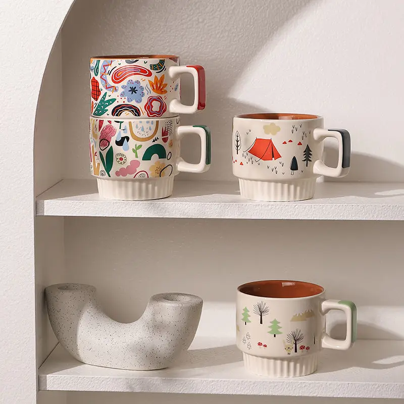 

Mug design niche ceramic cup high-end Japanese water cup ladies high-value ins wind coffee cup