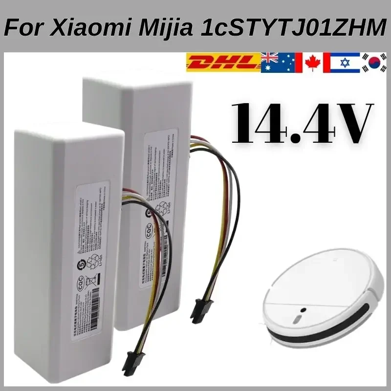 For Xiaomi Mijia 1C STYTJ01ZHM Robot Battery P1904-4S1P-MM Vacuum Mop Cleaner Accessories Parts 12800mAh