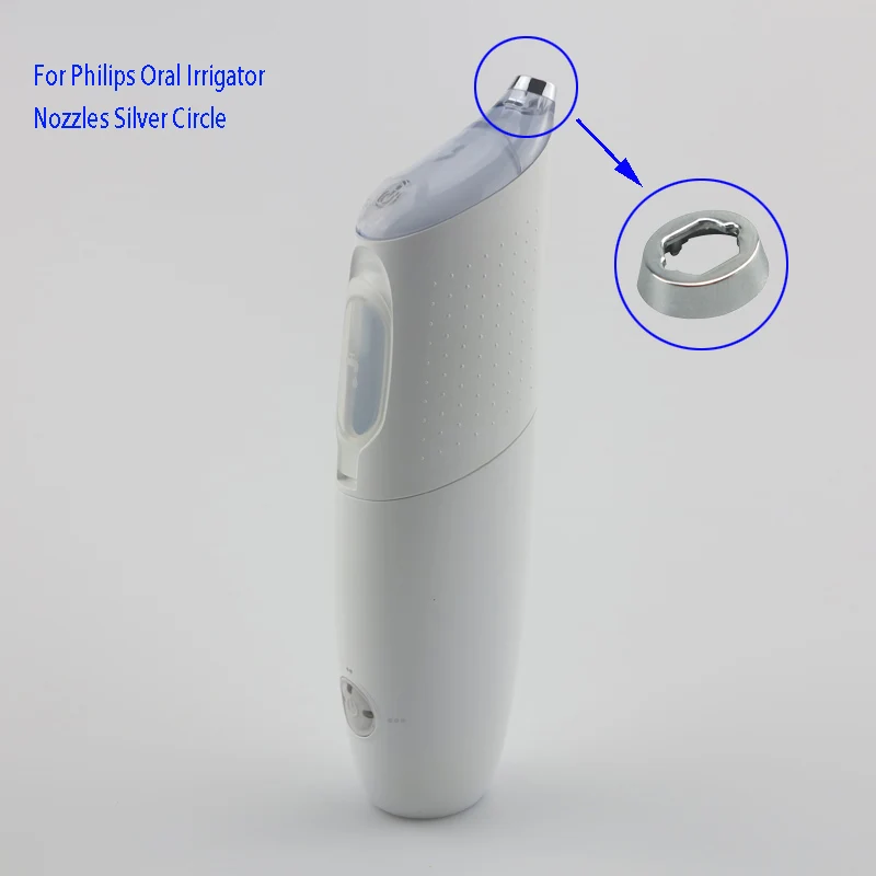 

1PCS For Replacement Philips X8331 HX8332 HX8340 HX8341 HX8381 HX8401 Oral Irrigator Nozzles Silver Circle Repair Parts