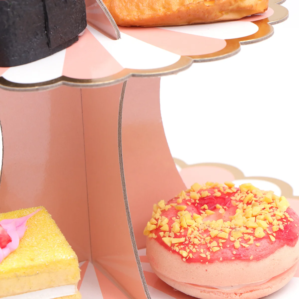 Подставка для десерта тарелки с фруктами трехъярусная сервировочная тарелка