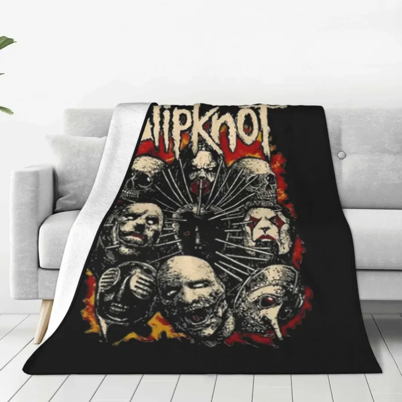 

Knitted Art Music Throw Blankets, Soft Fleece Blankets, Airplane Travel Bed Rug