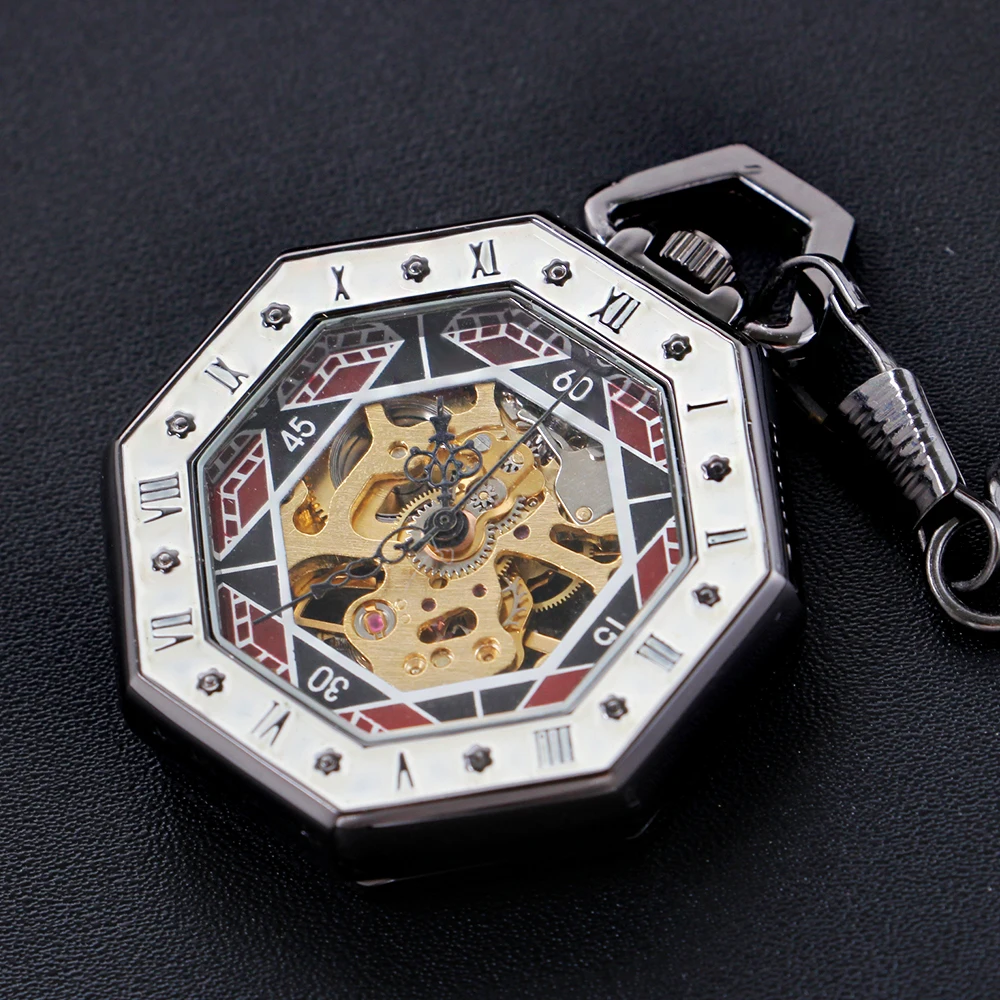 High Quality Mechanical Pocket Watch, Irregular Hollow Design, Unisex Necklace, Timing Pendant, Men's and Women's Pocket Watches