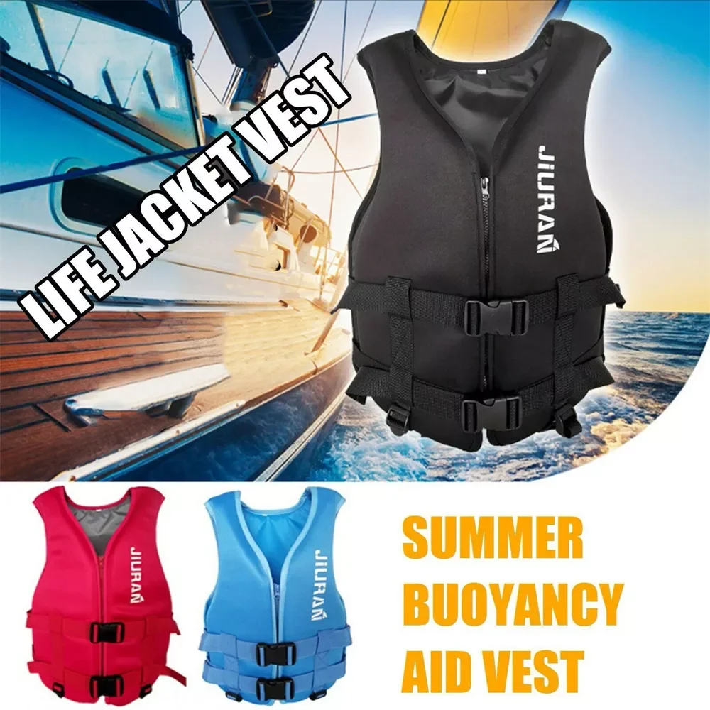 

Kids Neoprene Life Jackets Watersport Vest Kayak Ski Buoyancy Aid Sailing Boating Swimming Drifting Safety Vest