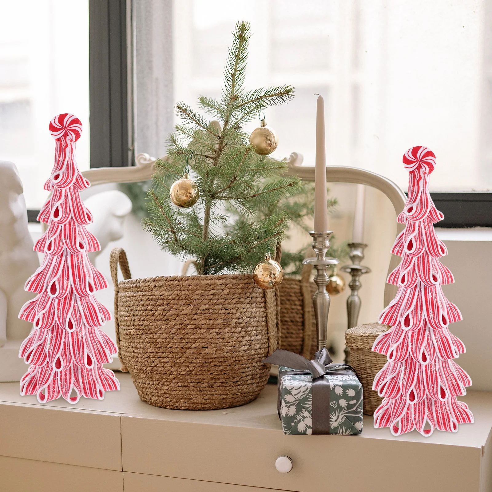 

Candy Christmas Tree Ornament Desktop Exquisite Xmas Tree Party Supply