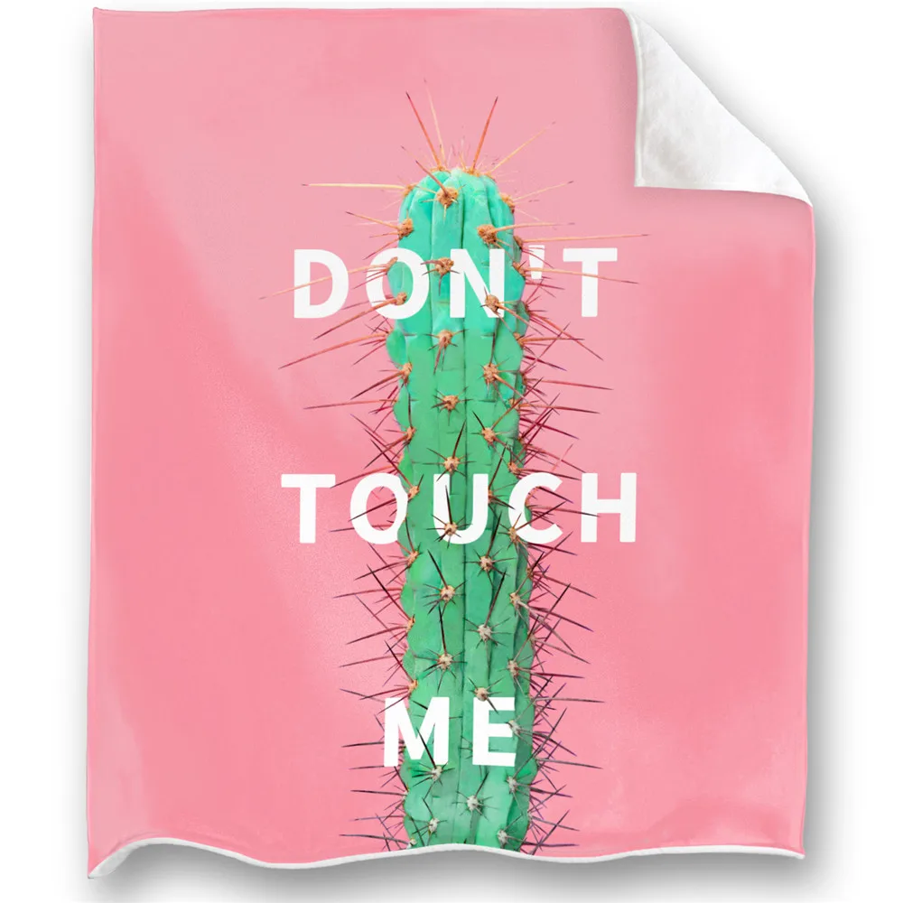 

CLOOCL модные фланелевые одеяла Don't Touch Me Cactus 3D печать плед одеяло для кровати путешествия портативные Плюшевые Одеяла 5 размеров