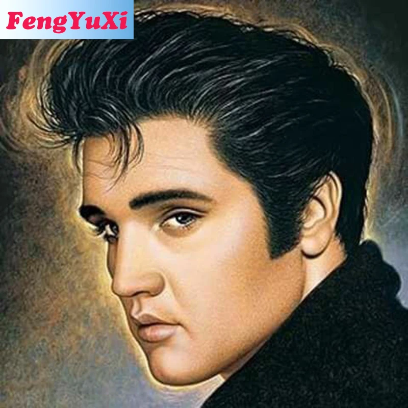 

FengYuXi 5D DIY full Square/Round Drill diamond painting Cross stitch Elvis Presley Rhinestone embroidery Home Mosaic decor gift