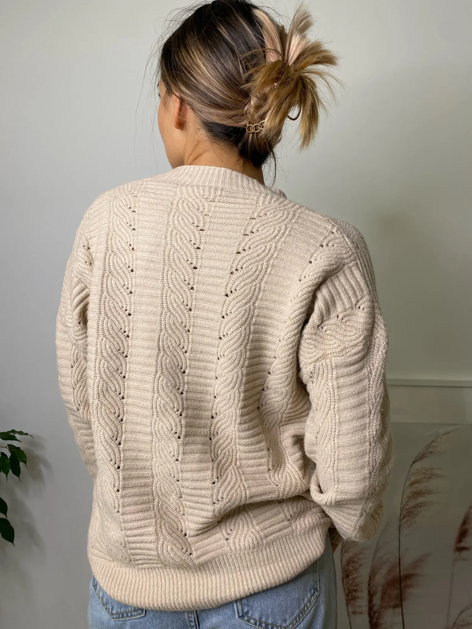 Новинка женская одежда кардиган с V-образным вырезом большого размера d свитер