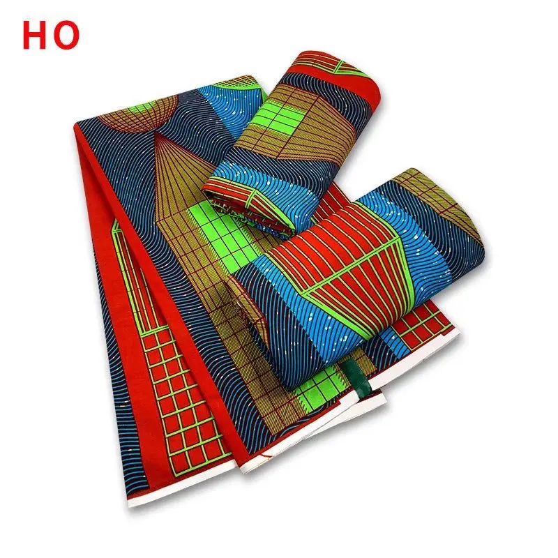 

2021 New Hot Sale African Wax Fabric Cotton Material Nigerian Ankara Block Prints Batik Dutch High Quality Sewing Cloth SP440