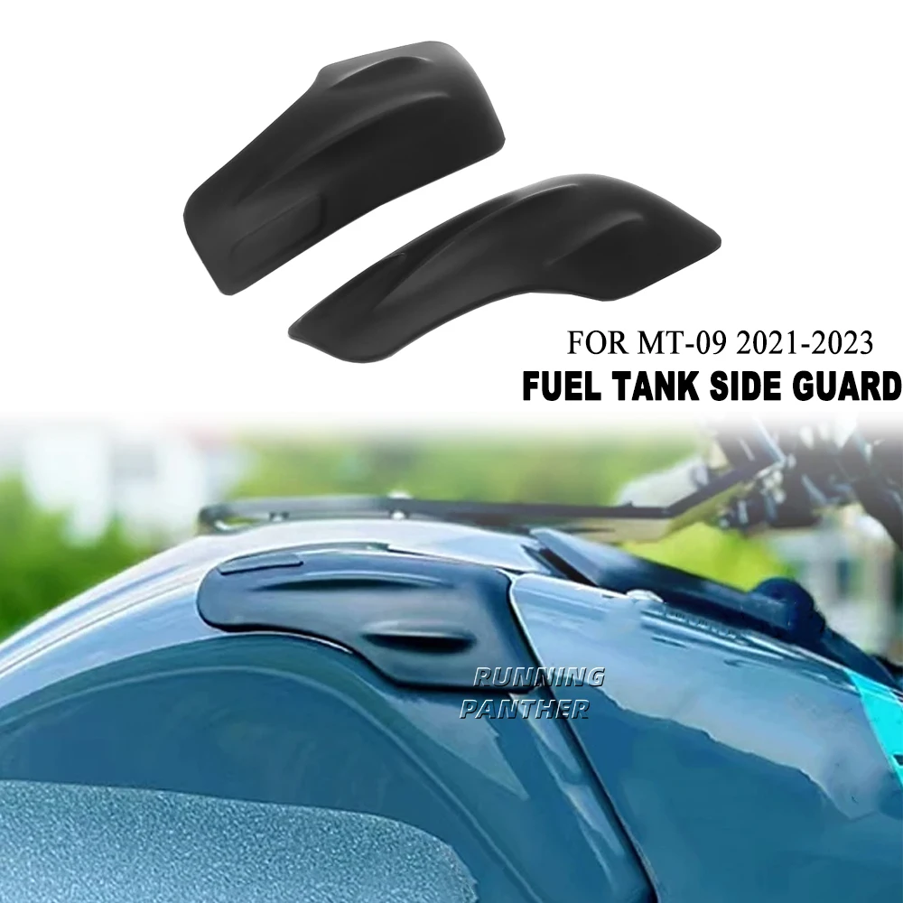 2021 2022 2023 Motorcycle Side Sticker Anti-Friction Fuel Tank Pad Accessories Black For YAMAHA MT09 Mt09 MT-09 MT 09