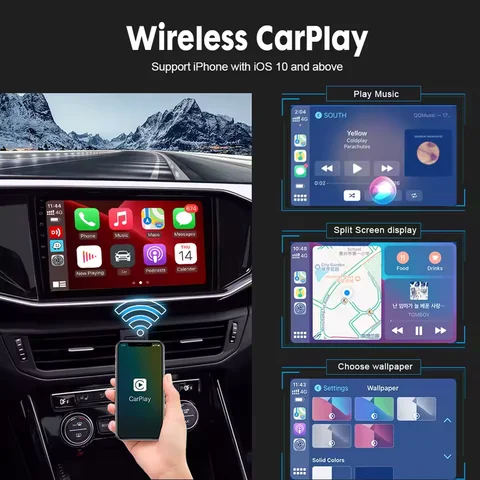 Мини-беспроводной ключ CarPlay для беспроводного Android Auto Android Car Carlinkit Car Play iOS Зеркальный экран Mirrorlink USB-адаптер