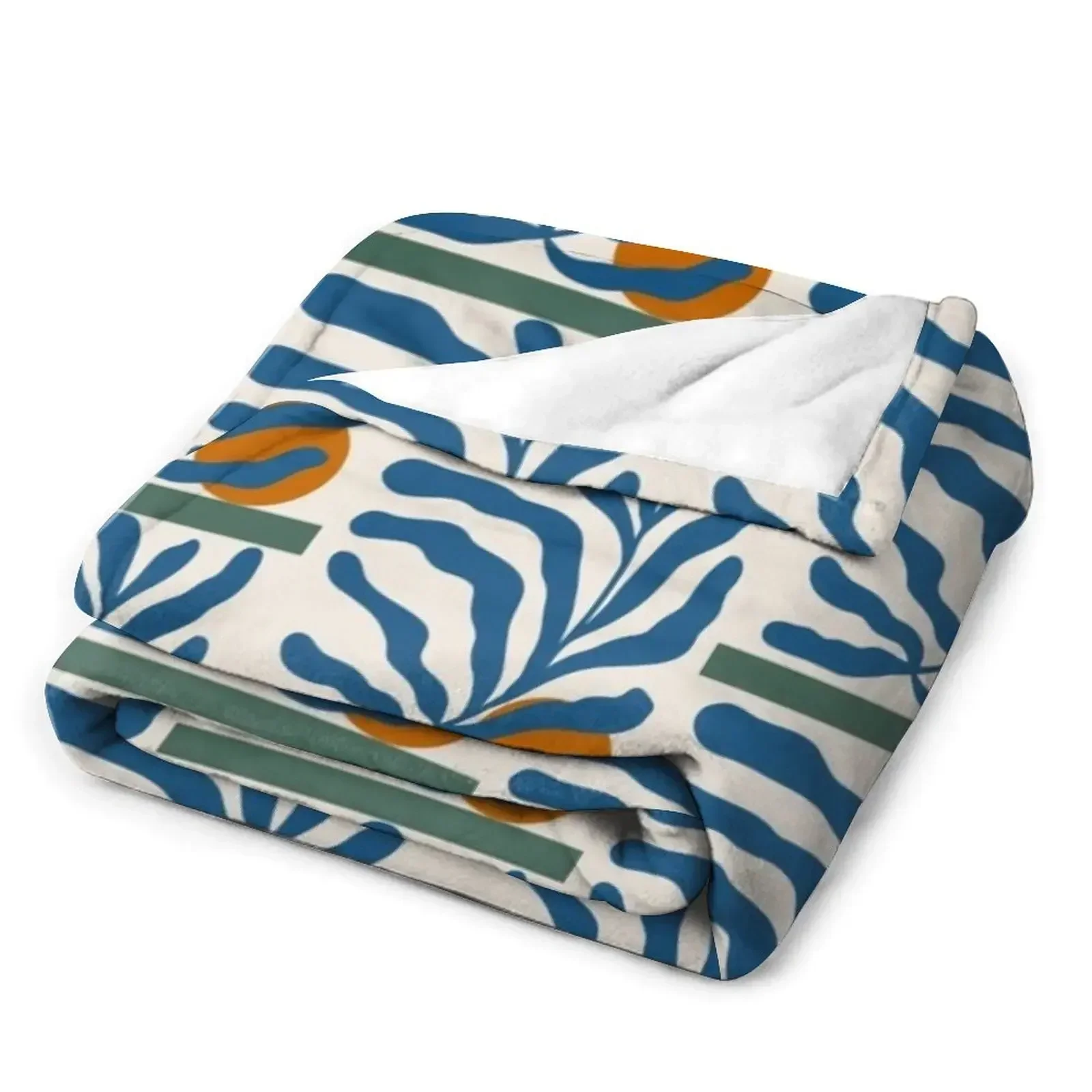 Матисс Джаз Выставка Бумага Декупаes Вырезы Синее верхнее одеяло без рукавов