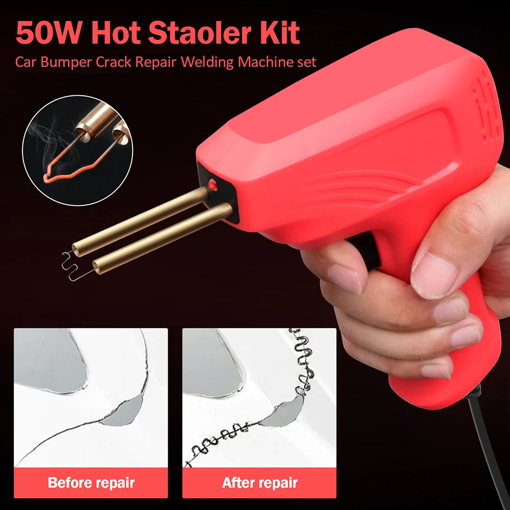 

Auto Bumper Repair Stapler with Diagonal Pliers Plastics Soldering Machine PVC Solder Gun Plastic Welding Gadgets
