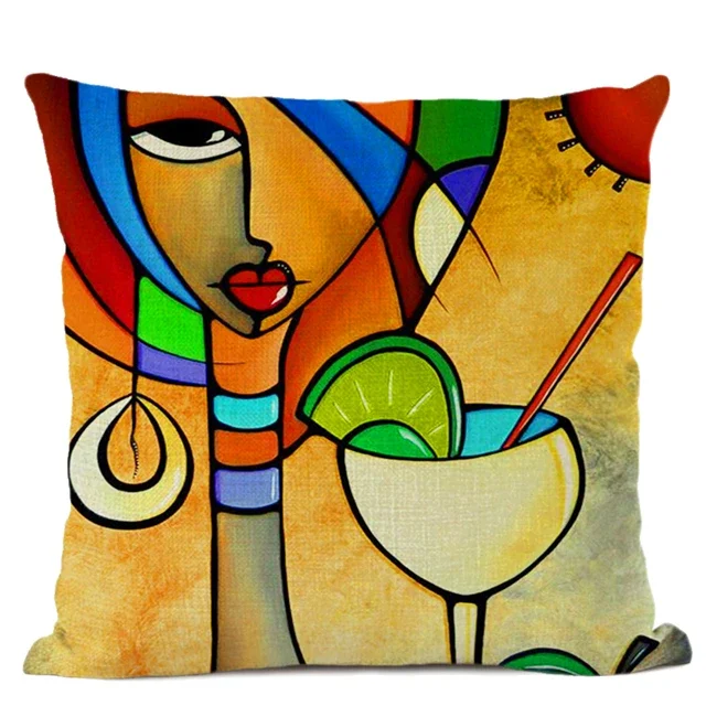 

Наволочка MINISO квадратная 45x45 см, хлопковая, абстрактный рисунок