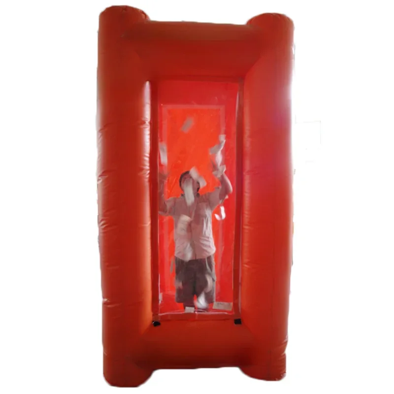 Новый стиль надувной куб машина для захвата наличных денег игровая надувная