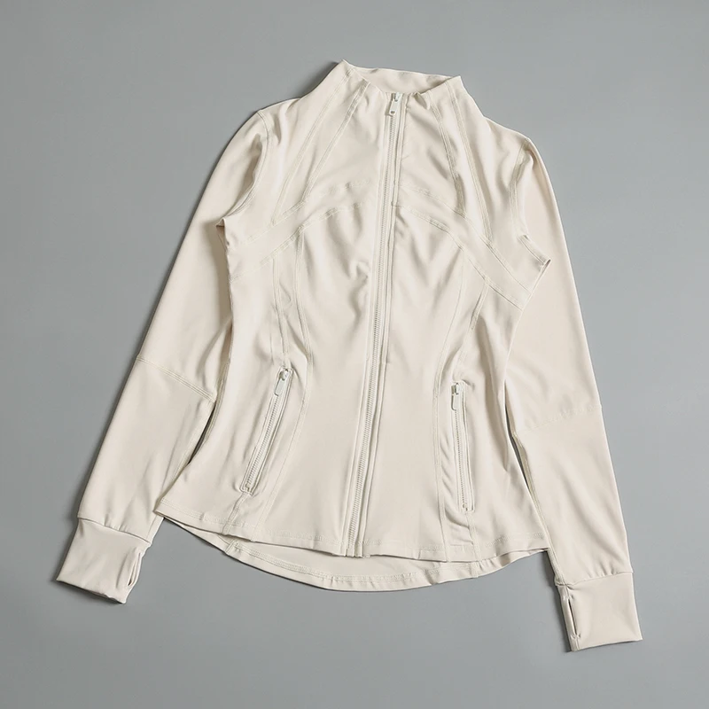 Женская тренировочная одежда с длинными рукавами спортивная верхняя со стоячим