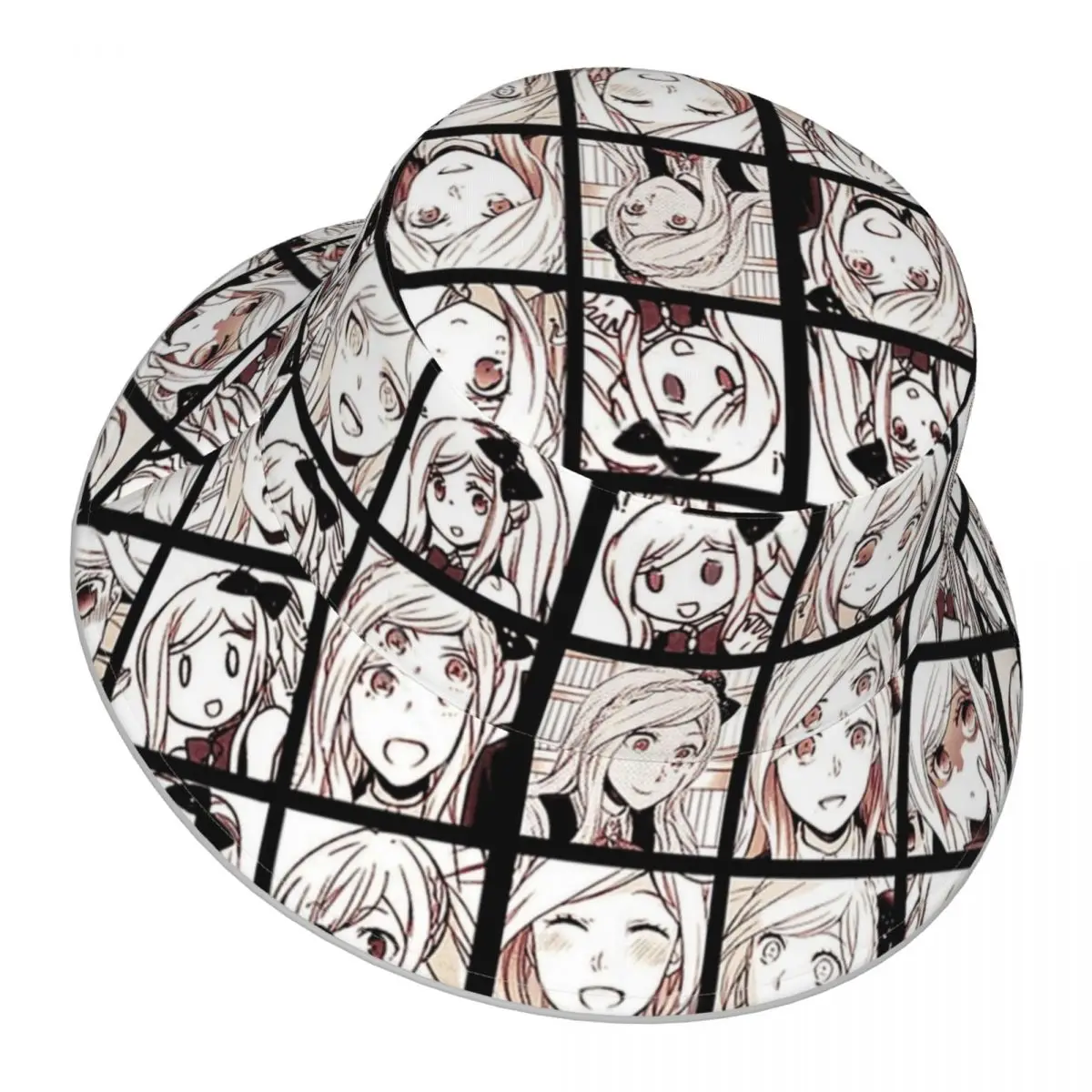 Danganronpa,Sonia Manga Collection (Colored) reflective Bucket Hat Men Women Bucket Hat Outdoor Sunscreen Beach Hat  Fishing Cap