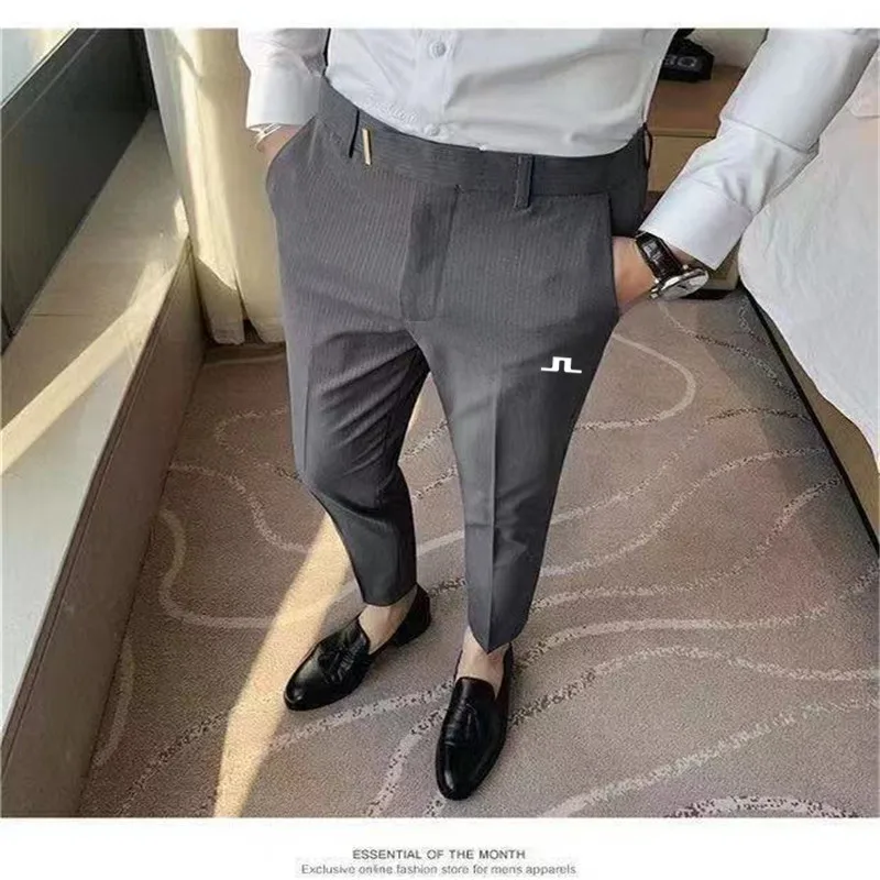 

Мужские брюки для гольфа, одежда весна-лето 2022, спортивные быстросохнущие брюки для гольфа, мужские эластичные брюки с талией, одежда для го...