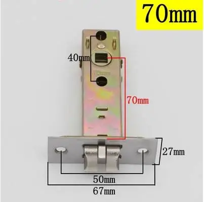 

Цилиндр замка с одним засовом для ванной комнаты, корпус дверного замка, различные мягкие марки, трехстворчатый корпус замка с одним язычком