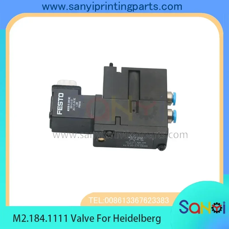 Электромагнитный клапан Heidelberg M2.184.1111 для печатной машины SM102 CD102 SM52 PM52 Mebh-4/2-Qs-4-Sa 6